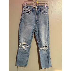 Abercrombie & Fitch Ultra High Rise Ankle Straight Jeans - Size 28/6 Short